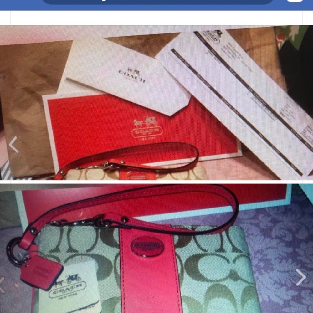 Coach status wristlet